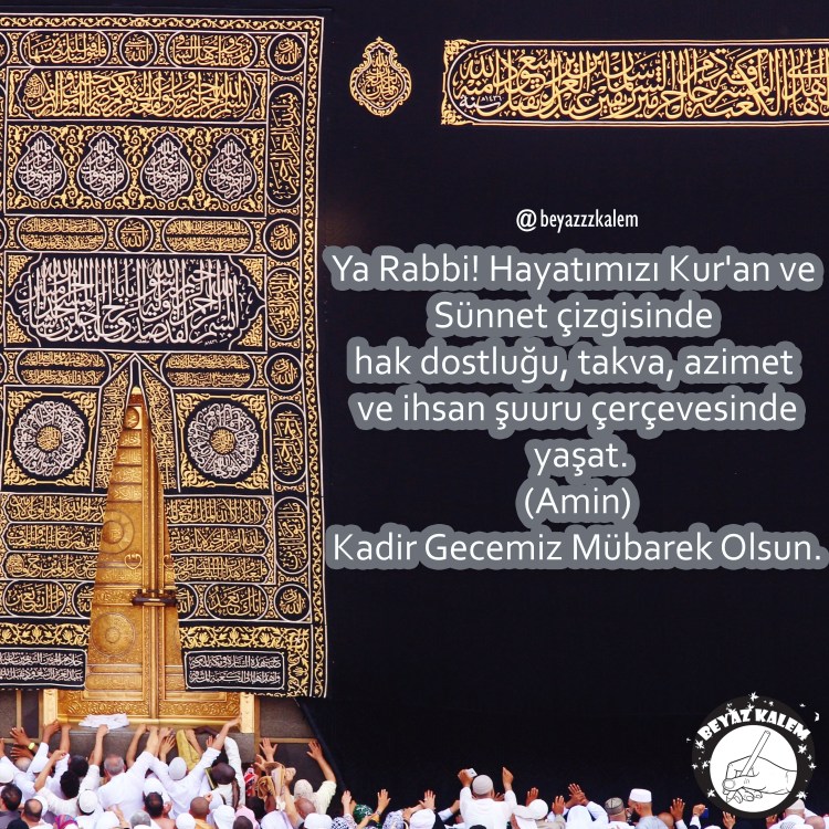 Kadir Geceniz Mübarek Olsun.