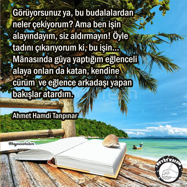 Ahmet Hamdi Tanpınar sözleri